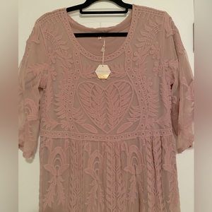 Mauve/Pink blush maternity dress